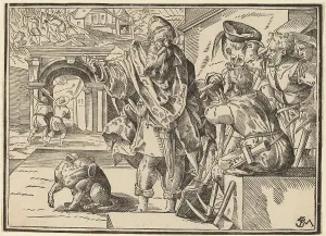 Christ tells his disciples about der Letzten Gerichtstag, veröffentlicht 1630. Ersteller: Christoph Maurer