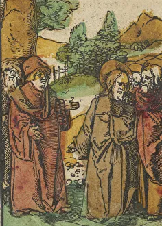 Christian Art Germany Drucke: Christ Warning the Disciples of False Prophets, from Das Plenarium, 1517