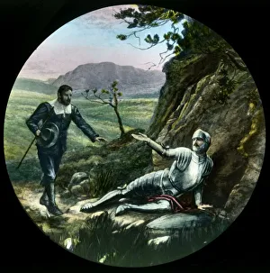 John Bunyan Pilgrims Progress Drucke: Christian, c1910. Creator: Unknown