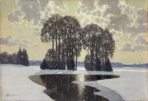 Winters, um 1910. Künstler: Purvitis, Vilhelms (1872 - 1945)