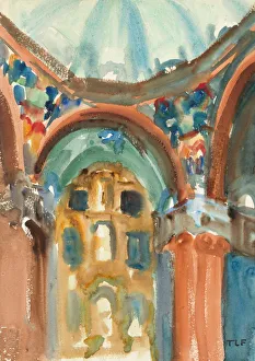 Kircheninterieur um die Jahrzehnte 30?. Ersteller: Thomas La Farge