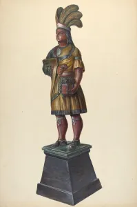 Zigarettenlager-Indianus, um 1937 von Walter Hochstrasser