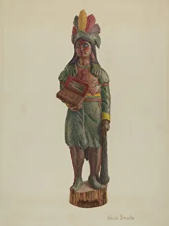 Zigarrenlager-Indian, um 1939. Erfinderin: Adel Brookes