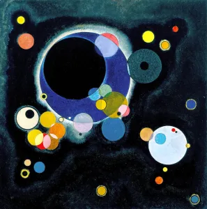 Drucke von Viele Kreise, 1926. Im Bestand des New Orleans Museum of Art gefunden Abstrakte Kunst Drucke: Viele Kreise, 1926. Künstler: Kandinskij, Wassilj Wasilewitsch (1866-1944)