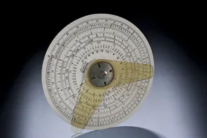 National Air And Space Museum Artifacts Drucke: Circular Slide Rule, William J. Powell, 1935. Creator: Unknown