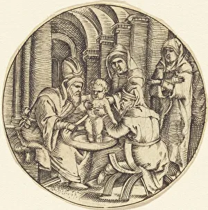 Black And White Antique Prints Drucke: The Circumcision. Creator: Unknown