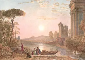Charles Holme Editor Drucke: Classical Landscape, (c1900). Creator: Unknown