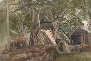 Entschärfung mit einer Holzfabrik, 1847 (?) Künstler: John Middleton