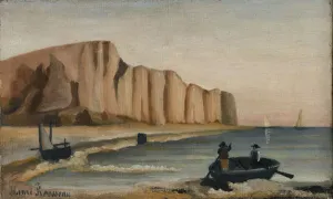 Henri Rousseau Paintings Drucke: The Cliff, c. 1895