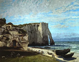 Die Klippen von Étretat nach einem Donnerschlagsturm, 1870. Künstler: Gustave Courbet