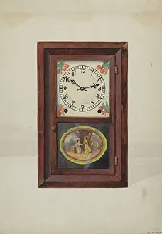 Uhrwerk von Seth Thomas, um 1937 vom Künstler Dana Bartlett geschaffen