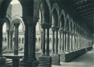 Kloster der Benediktinerabtei in Monreale auf Sizilien/Italien von 1927. Künstler: Eugen Poppel