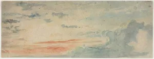 English Heritage Paintings Drucke: Cloud Study, 1800s. Creator: Anonymous