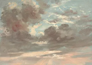 Wolkenstudium - Stürmischer Sonnenuntergang, 1821/22. Künstler : Johann Constable