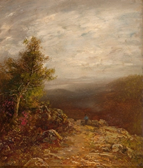 American Wilderness Landscapes Drucke: Above the Clouds, about 1875-1878. Creator: Ralph Blakelock