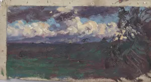 Wolken über dem Flachland, 1910er Jahre. Ersteller: Verner Thome