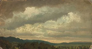Finnish National Gallery Artwork Drucke: Cloudy Sky, exercise, 1855. Creator: Werner Holmberg