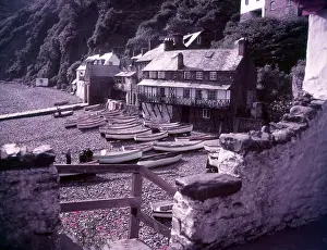 Devon Coastline Drucke: Clovelly Harbour, Devon, c1955. Creator: Arthur Charles Kirby Ware