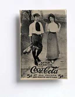 Kokakola-Werbung mit einem Golfthema aus dem Jahr 1905