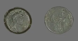 Münze darstellend Kaiser Antoninus Pius, 149-150. Schöpfer unbekannt