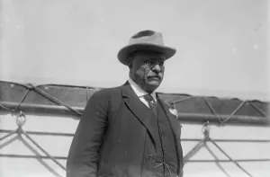 Genannt Col. Roosevelt auf der SS Vandick zwischen 1910 und 1915; Ersteller: Bain News Service