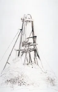 Ein Bergwerkseilbahnmaschine, 1864 - 1930. Künstlerin: Anna Lea Merritt