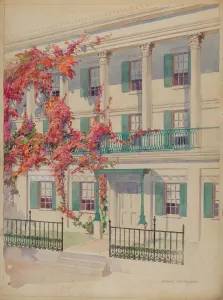 Kolonnade, um 1936 von Gilbert Sackerman