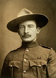 Oberst Robert S. S. Baden-Powell, Der Verteidiger von Mafeking, 1900. Künstler: Elliott und Fry. Oberst Robert S. S. Baden-Powell, Der Verteidiger von Mafeking, 1900