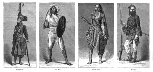 British Colonial India Images Drucke: The Colonial Exhibition: India, some native types, 1886. Creator: Unknown