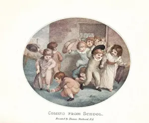 The Connoisseur Magazine Images Drucke: Coming from School (1906)
