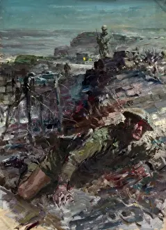British Soldiers WW2 Drucke: Commando attack, between 1939 and 1946. Creators: Unknown, Central Office of Information