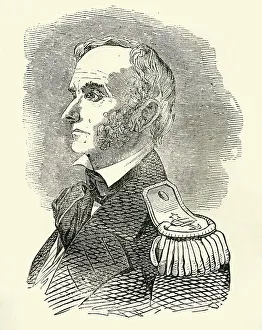 Black And White Military Uniform Drucke: Commodore Conner, 1849. Creator: Unknown