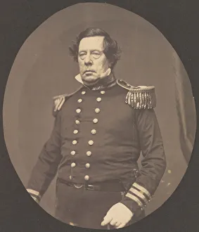 Salted Paper Print Collection Drucke: [Commodore Matthew Calbraith Perry], 1856-58. Creator: Mathew Brady