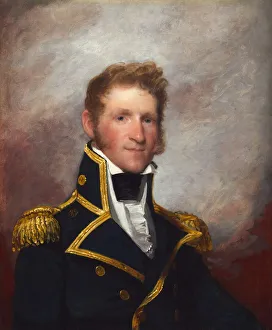 Gilbert Stuart Paintings Drucke: Commodore Thomas Macdonough, c. 1815 / 1818. Creator: Gilbert Stuart