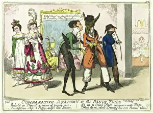 Isaac Robert Cruikshank Art Drucke: Comparative Anatomy, published December 10, 1818. Creator: Isaac Robert Cruikshank