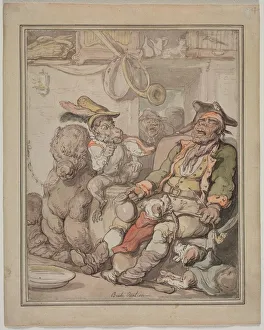 British Heritage Paintings Drucke: Comparative Anatomy Study, c. 1810-1820. Creator: Thomas Rowlandson (British, 1756-1827)