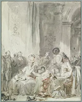 Drucke von Die Konkurrenz/Kinderszene: Wettbewerb oder Lesevermittlung, um 1780-1785 Jean-Honore Fragonard Drucke: Die Konkurrenz/Kinderbühne: Wettbewerb oder Leseveranstaltung, um 1780-1785.