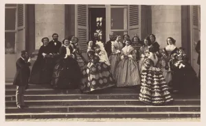 Albumen Silver Print Artwork Drucke: Compiegne, Presentation du Prince Imperial, 1856. Creator: Olympe Aguado