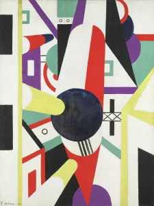 Abstract Art 1920s Drucke: Composition, 1920. Creator: Thorvald Hellesen