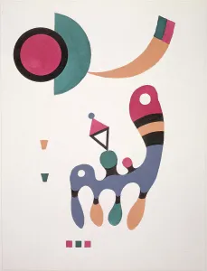 Abstract Expressionism Artists Drucke: Composition, 1944. Creator: Kandinsky, Wassily Vasilyevich (1866-1944)