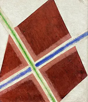 Russian Avant Garde Artists Drucke: Composition. Diffusion of color (Diffusion of Light)