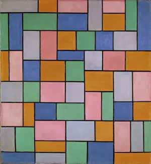 Drucke von In der Welt der Dissonanzen: Ein Fragment von Anarchie und Schönheit, 1918 Theo Van Doesburg Drucke: Komposition in Dissonanzen, 1918