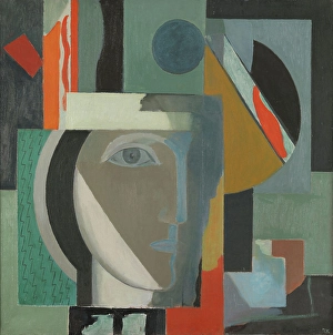Abstract Composition Drucke: Composition with a Head, c1925. Creator: Ragnhild Kaarbo