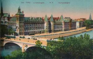 River Seine Paris Drucke: The Conciergerie, Paris, c1920