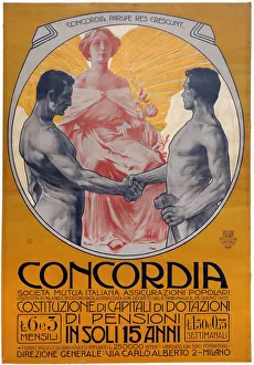 Leopoldo Metlicovitz Art Drucke: Concordia