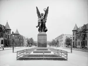 Vintage American History Images Drucke: Confederate Monument, Baltimore, Md. between 1900 and 1906. Creator: Unknown