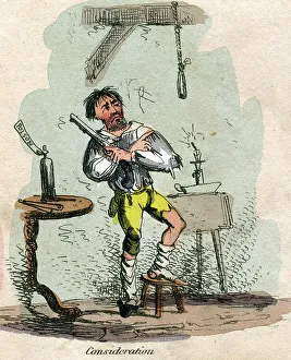 Unhappy Man Drucke: Consideration