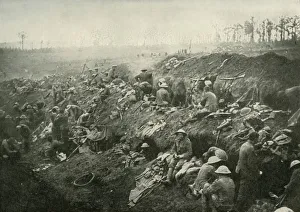 British Army Trenches Drucke: Consolidating A Captured Position, (1919). Creator: Unknown