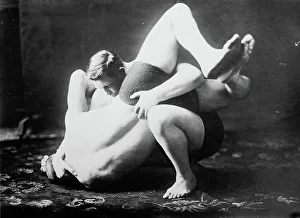 Black And White Boxing Photos Drucke: Constant Le Marin, between c1910 and c1915. Creator: Bain News Service