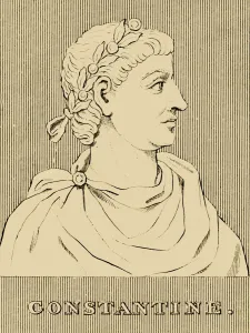 Constantine The Great Drucke: Constantine, (272 - 337 AD), 1830. Creator: Unknown